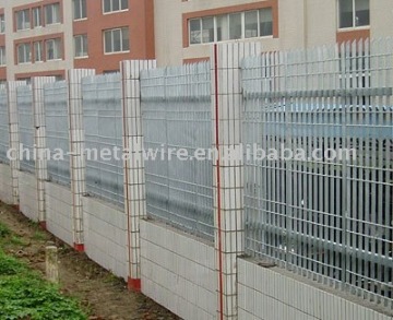 steel grating fence