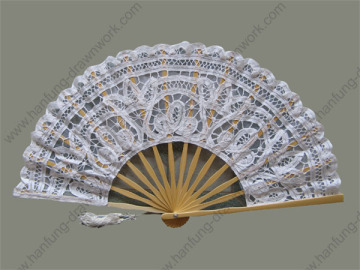 battenburg lace wedding souvenir fans