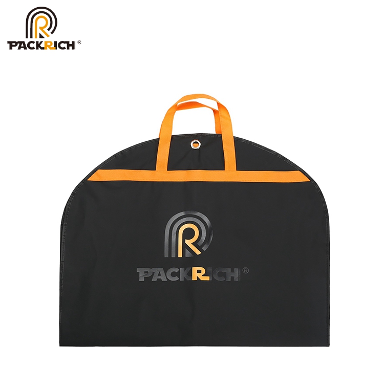 High quality Wholesale customization non woven orange man garment suit cover bag