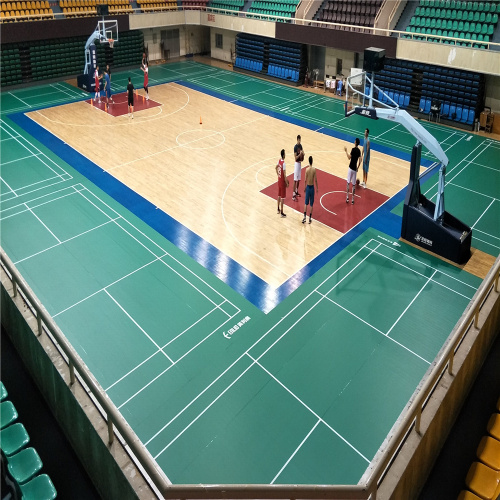 Top Level Indoor BWF Approved Badminton Sport PVC Flooring