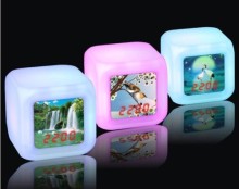 7 Color Changing Lcd Talking Clock?