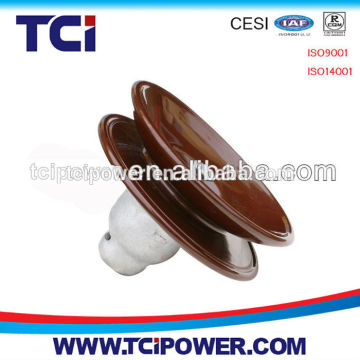 Porcelain suspension insulators