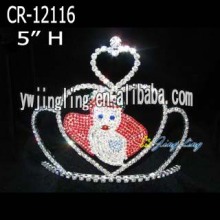 Rhinestone Love Pageant Crown For Adult