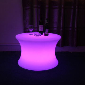 Modern Plastic Material Led Round Center Table