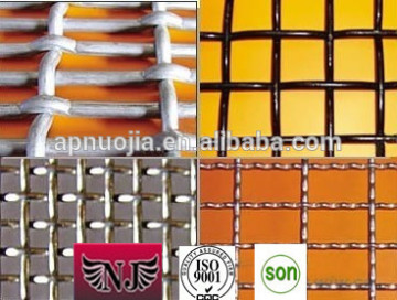 Decorated wire mesh /brass crimped wire mesh(Chinese factory)
