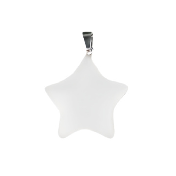 Clear Crystal 30mm Star Pendant Pendant for DIY Making Jewelry