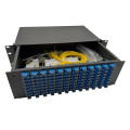 96 Port Cold-Rolled Steel 3U Fiber Optic Cable Patch Panel