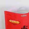 Food industry clear printed stand-up zipper bag