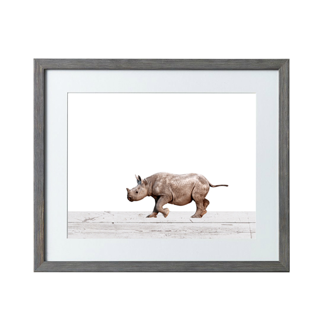 rhinoceros wall hanging