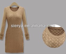 lady's cable knitting sweater