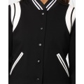 Personnalisation de la veste de baseball noires pour dames noires