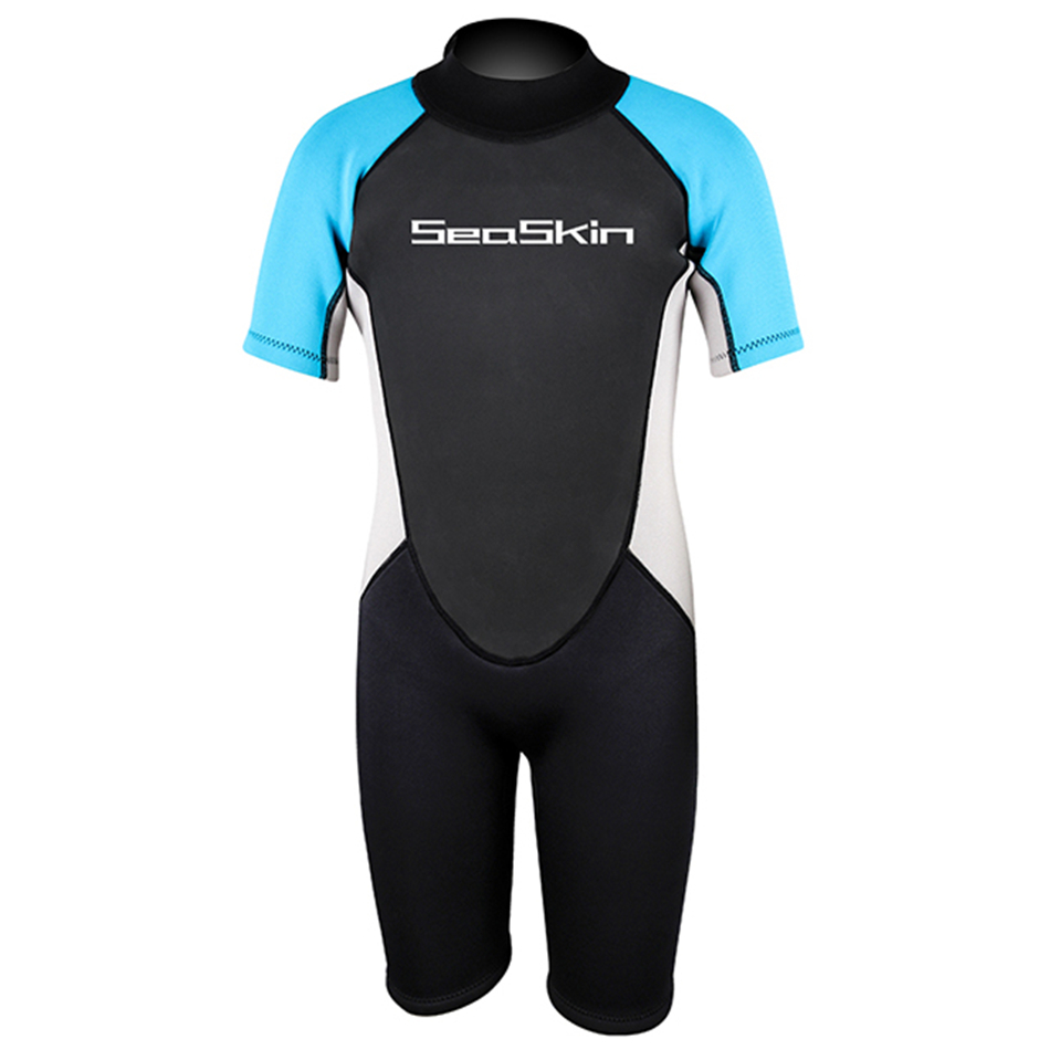 Zeegeten jongens 3/2 mm neopreen shorty duiken wetsuits