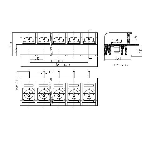 AT866-11.11XXX-A Barrier Terminal Block Pitch11.11mm 