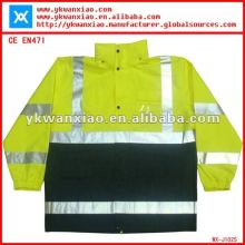 high visibility waterproof jacket ,High visibility reflective Jacket with windproof,waterproof reflective Jacket