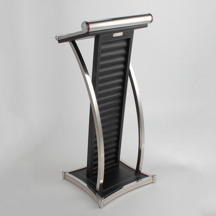 Wholesale High Quality Classroom Podium Rostrum Speech Lectern Stands Leather Church Podium