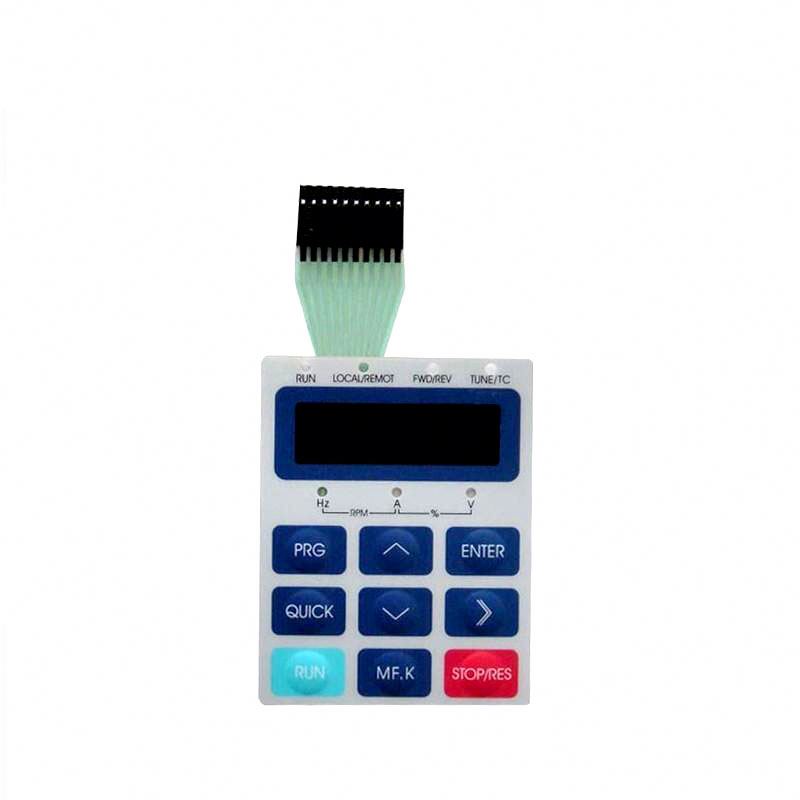 matrix array membrane 3x3 keypad transparent window