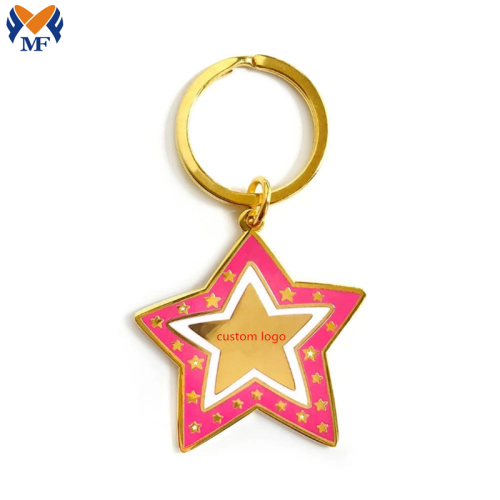Gift Metal Custom Super Star Enamel Keychain