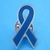 blue enamel silver ribbon metal lapel pins