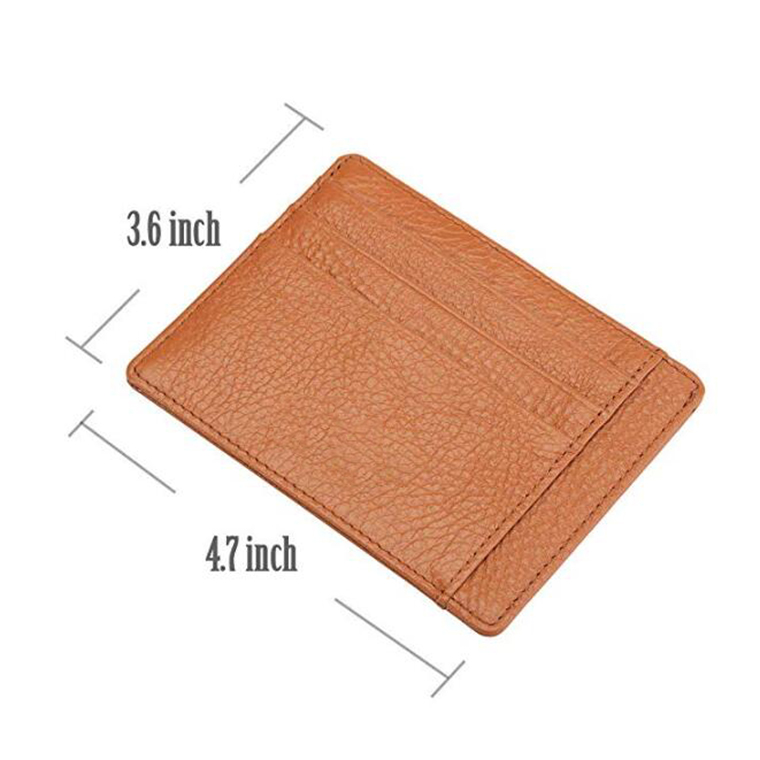 Estuche de cuero para tarjeta de crédito Leather Credit Card Case