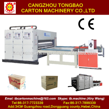 China supplier 2 color flexo printing slotting carton machine