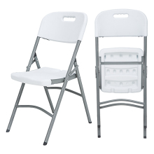 White High Back Plastic Outdoor Foldable Folding Chair