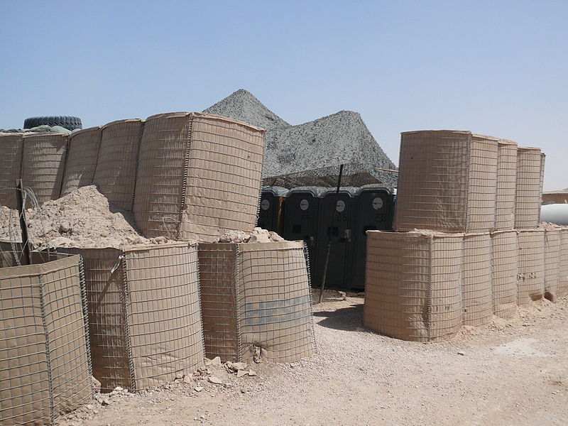 Defensive bastion hesco barriers for military sand wall