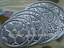 16 gauge decorative metal perforated copper mesh sheets