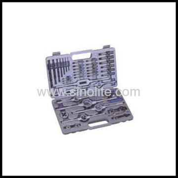 44pcs Of Taps And Dies Set, 21pcs Taps Din352, 7pcs Round Dies, 7pcs Drills, 5pcs Dies Stock, 2pcs Taps Wrench ... 