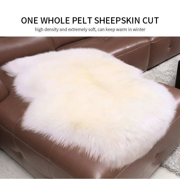 UAE Type Sheepskin Double Rugs Carpets Made in China