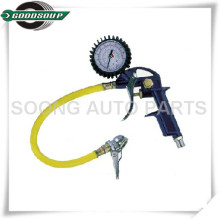 Multi Use Dial Air inflator, Tire inflator, Tire inflate Gauge, Tire inflate Gun with flexible hose