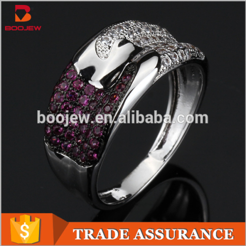 Fashion jewelry in China wholesale high polished unique silver rings chic 925 silver jewelry rings with zircon