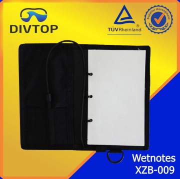 Waterproof note book for diving