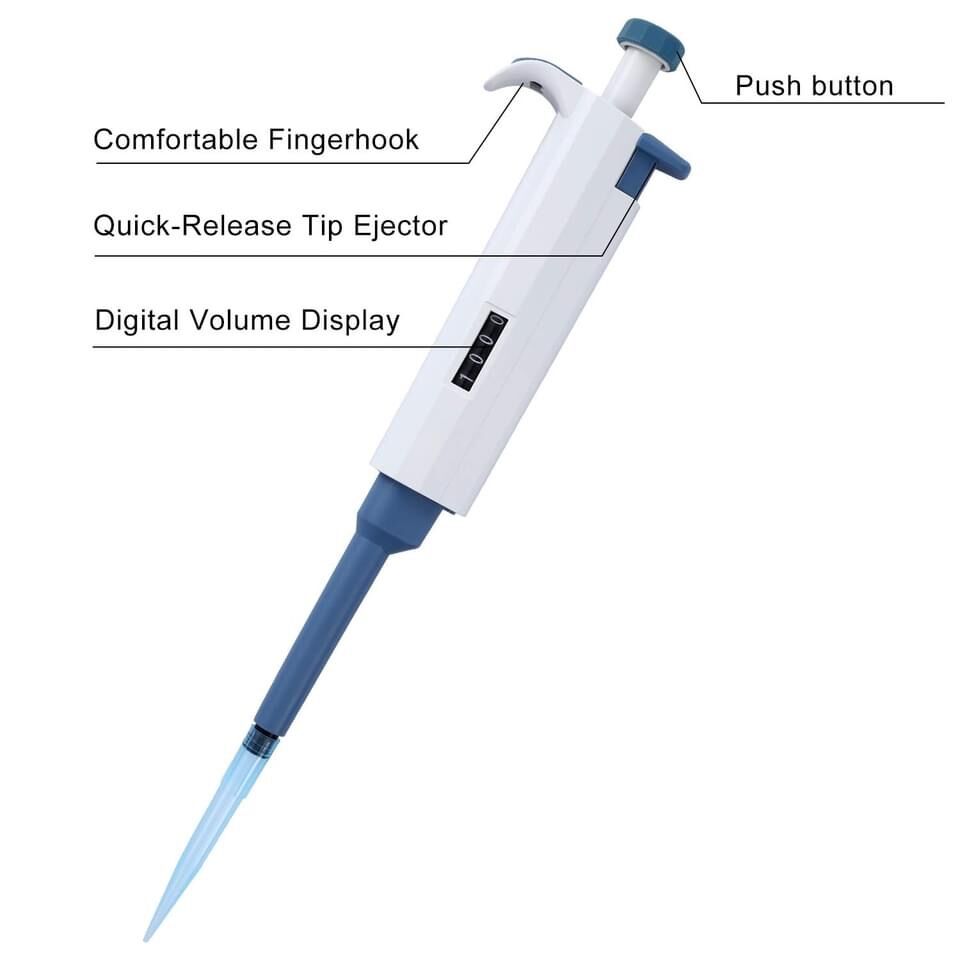 Laboratory Adjustable Micropipette 100ul to 1000ul Pipette