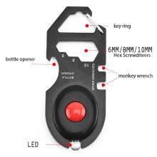 Stainless Steel Multi-Tool Card for Bicycles
