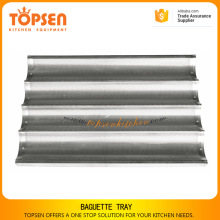 French stainless perforated bread baking pan / French baguette pan