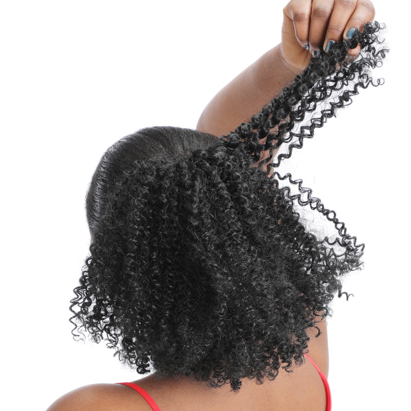 Wholesale Unprocessed Raw Afro Kinky Curly Indian Human Hair Bundles With Bundles Human Hair Extension Cuticle Aligned Hair