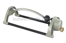 Oscillating sprinkler with 18 jets