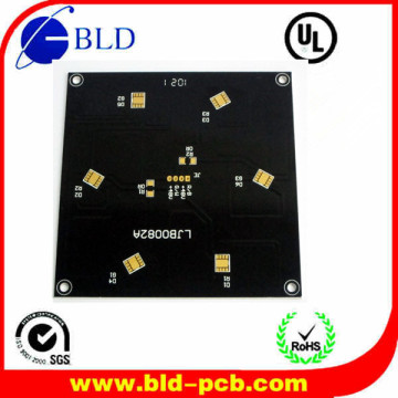 LED Emergency Lights Aluminium PCB Creation with Black Soldermask Made In China