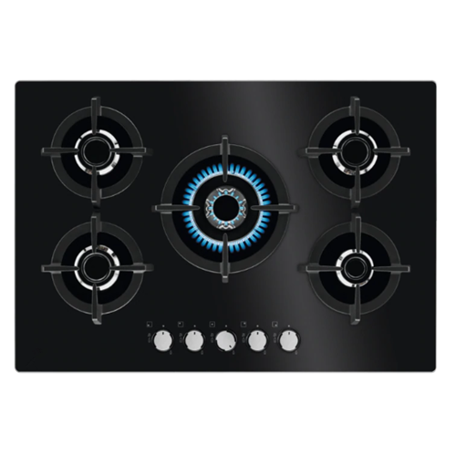 Pembakar Kaca 5 Electrolux Black Hob