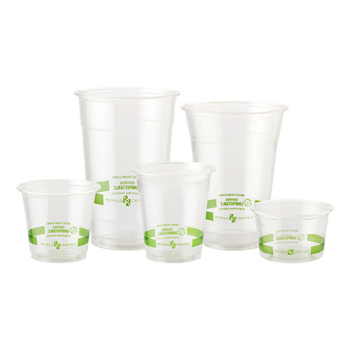 transparent disposable PLA Plastic cup