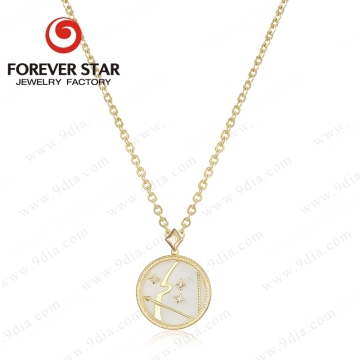 jewelry gold plated zodiac 925 sterling silver