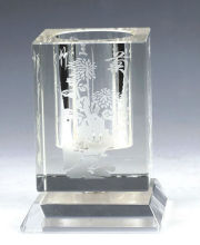 Noble crystal pen holder