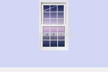 Decorative window grill pvc single hung window