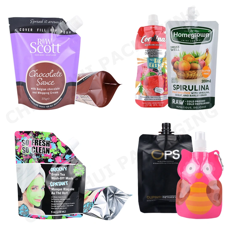 Eco-Friendly Packaging Costmetic Coffee Tea Health Food Soap Laundary Detergent Wishing Liquid Stand up Packaging Bag