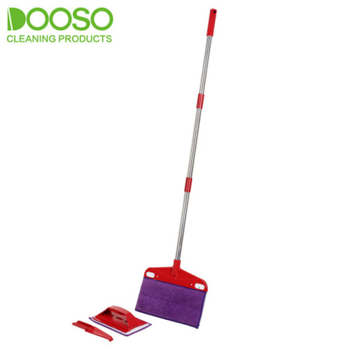 Uniwersalny płaski mop z mikrofibry ze szczotką DS-1286B