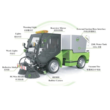 Industrial Electric Road Floor Sweeper Machine