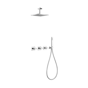 Shower mixer set for concealed installation