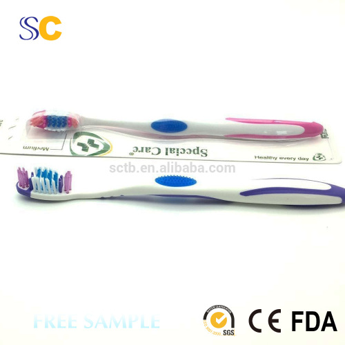 Wholesale high quality soft adult toothbrush , straight handle toothbrush