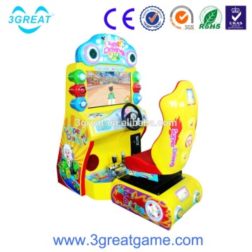 Indoor arcade game simulator racing machine