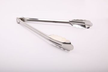 Metal salad food tong